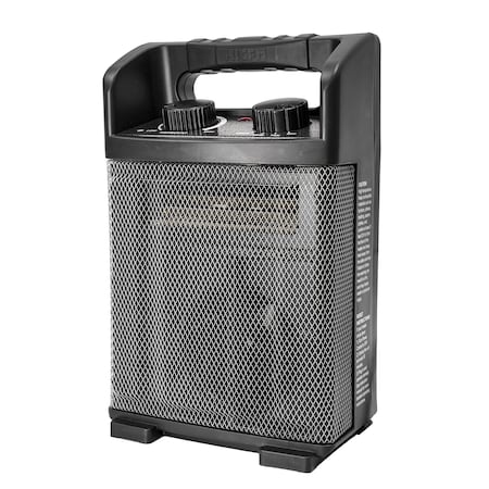 Edendirect 1500 Watt 14'' Electric Convection Fan Space Heater, Thermostat, Reversible, Black HEATER01